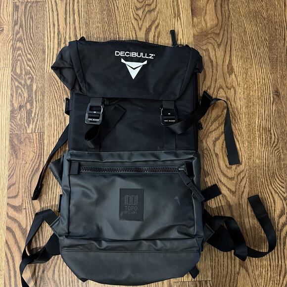 Topo Designs Decibullz Backpack Water Resistant Roll Top Travel Outdoor Pack - Picture 1 of 9